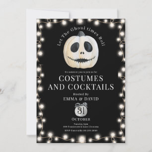 Invitation Citrouille gothique de la fête d'Halloween pour ad