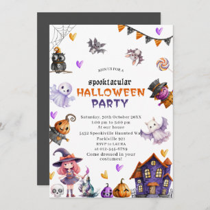 Invitation Citrouille Halloween Petit Boo Baby ShowerInvitati