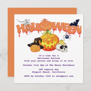 Invitation Citrouille Halloween Putlock