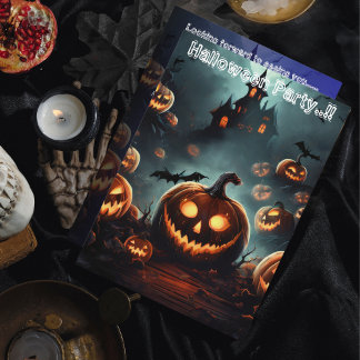 Invitation Citrouille Hells Halloween Party