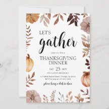 Citrouille Rassemblons Thanksgiving Party