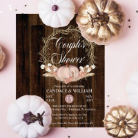 Citrouille rustique Pampas Wreath Couple douche