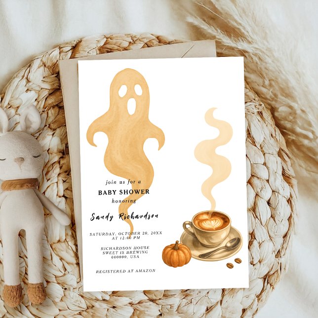 Invitation Citrouille Spice Automne Café Boissons Baby shower (Créateur téléchargé)