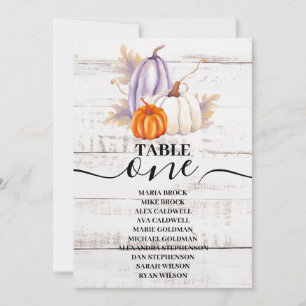 Invitation Citrouille Tournesol Aquarelle Bois Blanc Rustique
