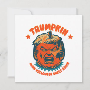 Invitation citrouille trump rendre halloween grand encore drô