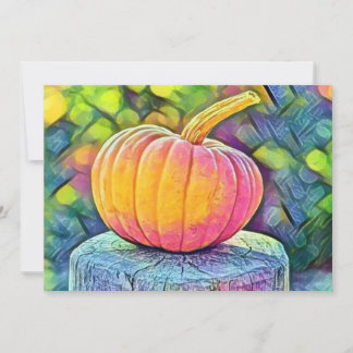 Invitation Citrouilles d'automne vintage couleurs d'automne a