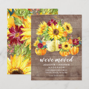 Invitation Citrouilles de tournesols russes en train de se dé