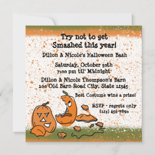 Invitation Citrouilles du parti Halloween