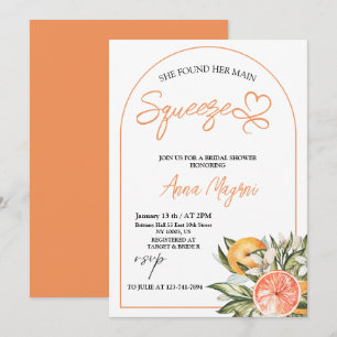Invitation Citrus a trouvé son grand amour : Shower de mariag