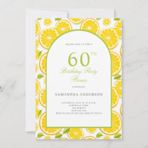 Invitation Citrus citron 60e anniversaire