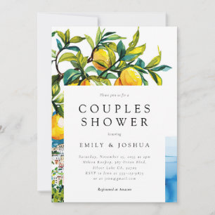 Invitation Citrus Citrus Amalfi Coast Couples Douche