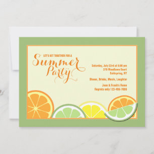 Invitation Citrus d'été