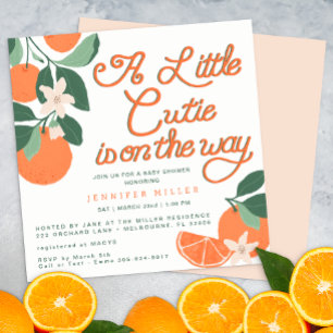 Invitation Citus Botanical Little Cutie Baby shower