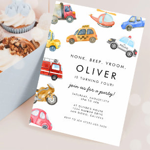 Invitation City Cars Transportation 5e Anniversaire