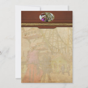 Invitation City - Chicago, IL - Le premier Ferris Wheel 1893