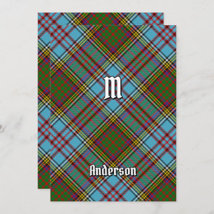 Invitation Clan Anderson Tartan