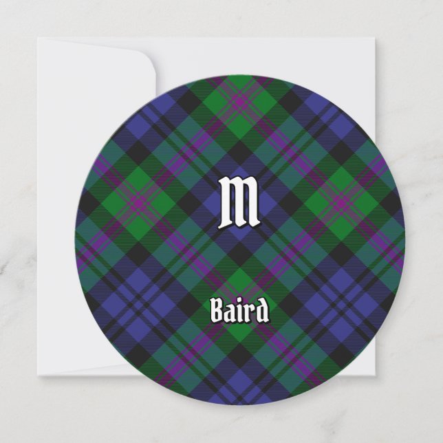 Invitation Clan Baird Tartan (Devant)