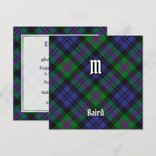 Invitation Clan Baird Tartan
