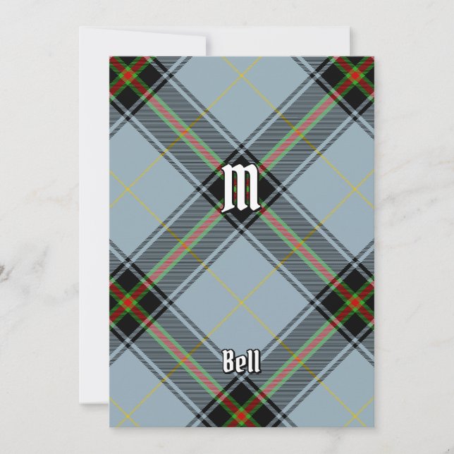 Invitation Clan Bell Tartan (Devant)