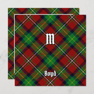 Invitation Clan Boyd Tartan