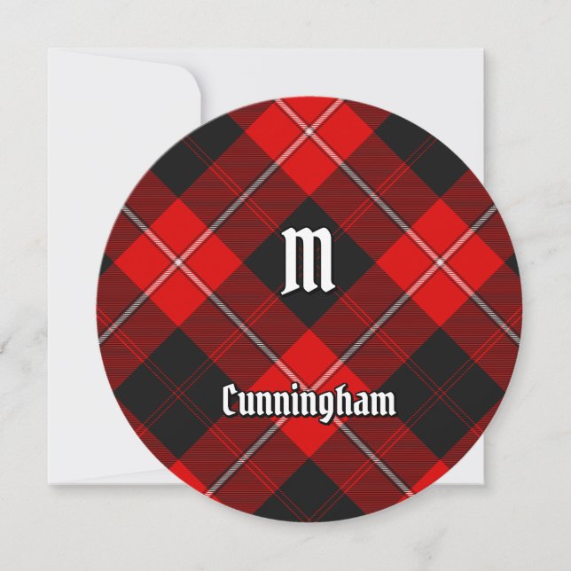 Invitation Clan Cunningham Tartan (Devant)