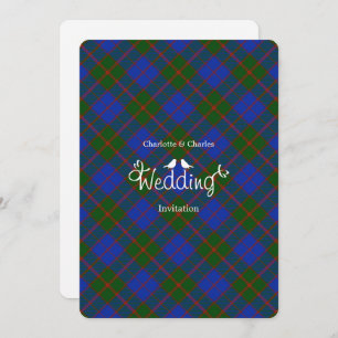 Invitation Clan écossais Tartan Plaid Mariage modifiable