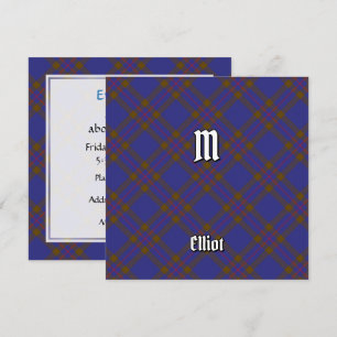 Invitation Clan Elliot Tartan moderne