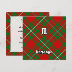 Invitation Clan Gregor Tartan
