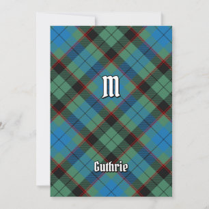 Invitation Clan Guthrie Tartan