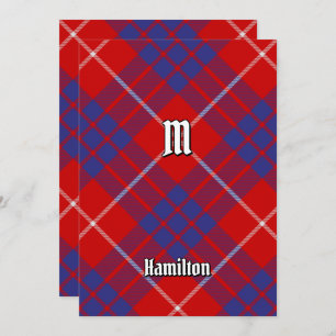 Invitation Clan Hamilton Red Tartan