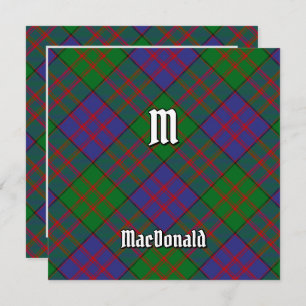 Invitation Clan MacDonald Tartan