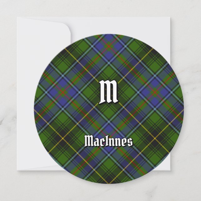 Invitation Clan MacInnes Tartan (Devant)