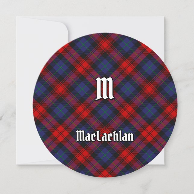 Invitation Clan MacLachlan Tartan (Devant)
