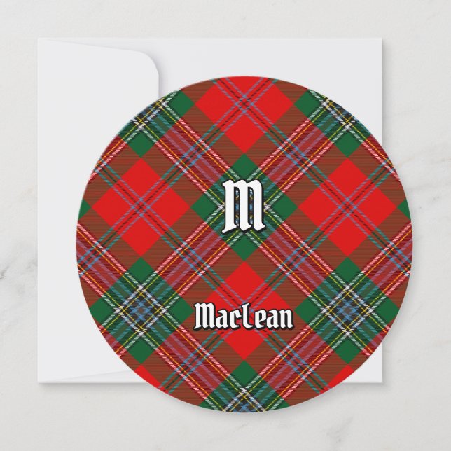 Invitation Clan MacLean Tartan (Devant)