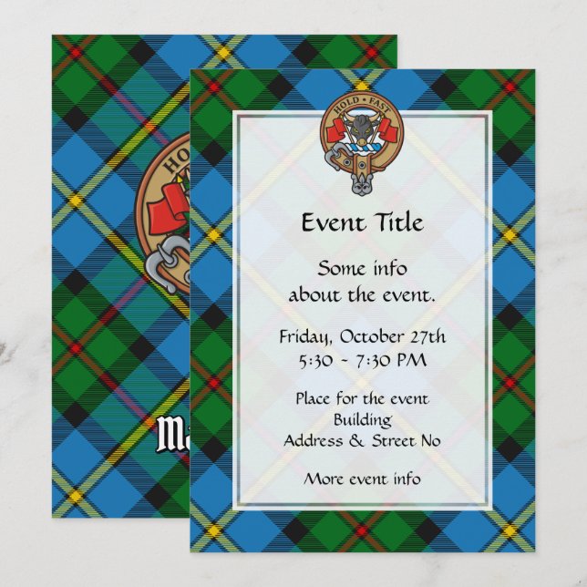 Invitation Clan MacLeod Crest (Devant / Derrière)