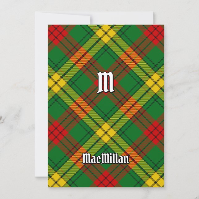 Invitation Clan MacMillan Tartan (Devant)