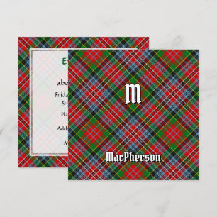 Invitation Clan MacPherson Tartan