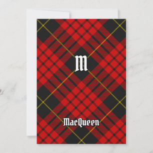 Invitation Clan MacQueen Tartan