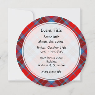 Invitation Clan MacTavish Tartan