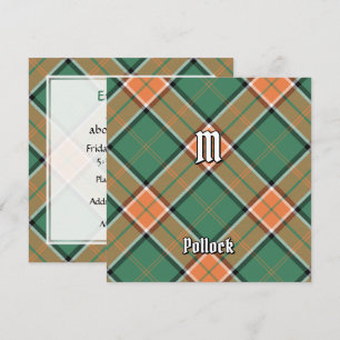 Invitation Clan Pollock Tartan