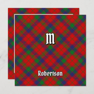 Invitation Clan Robertson Tartan