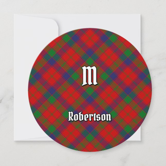 Invitation Clan Robertson Tartan (Devant)