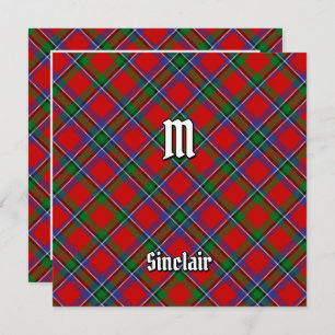 Invitation Clan Sinclair Tartan