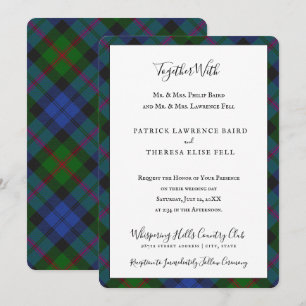 Invitation Clan Tartan Scottish Plaid