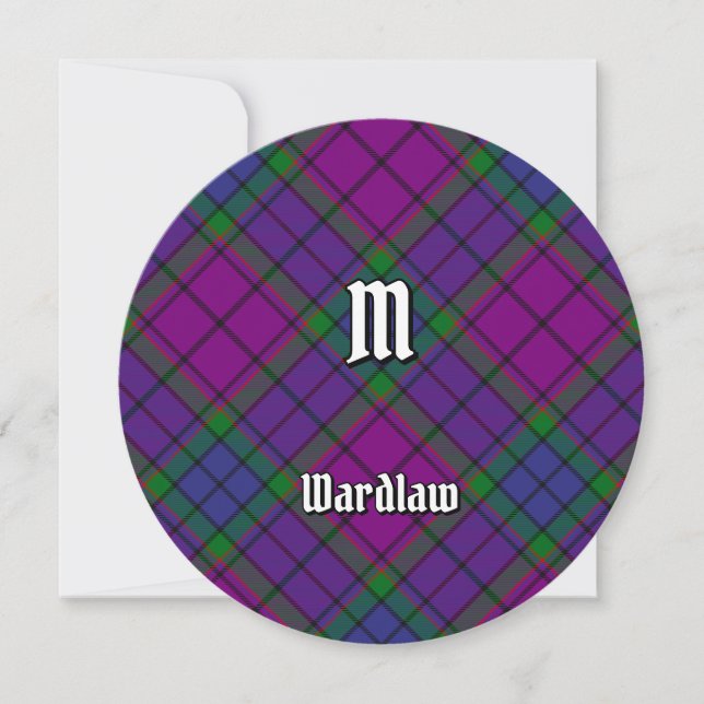 Invitation Clan Wardlaw Tartan (Devant)
