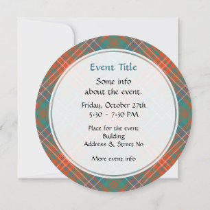 Invitation Clan Wilson Ancienne Tartan