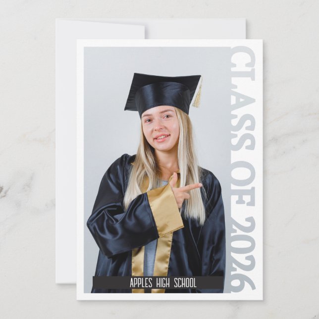 Invitation Class of 2026 Photo Graduation party (Devant)