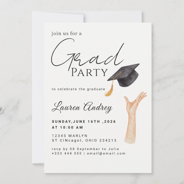 Invitation Class of 2027 Graduation Party Invite (Devant)