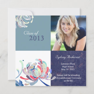 Invitation Classe Bleu + Blanc de 2013 : Diplôme de photos de