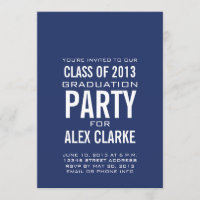 CLASSE BLEUE SIMPLE DE L'INVITATION AU PARTI 2013